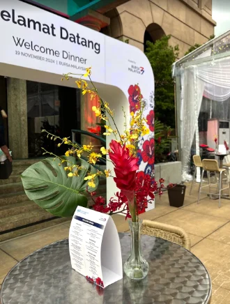 corporate event flower deco kl 4